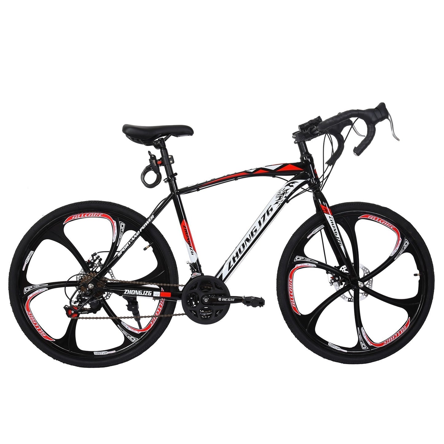 Commuters Full Suspension Road Bike 21 Speed Disc Brakes, 700c