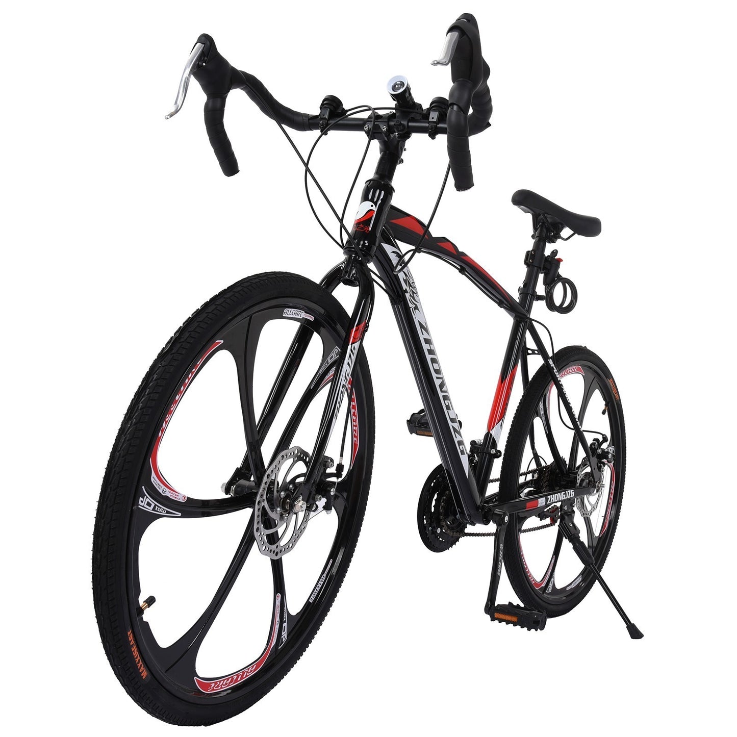 Commuters Full Suspension Road Bike 21 Speed Disc Brakes, 700c
