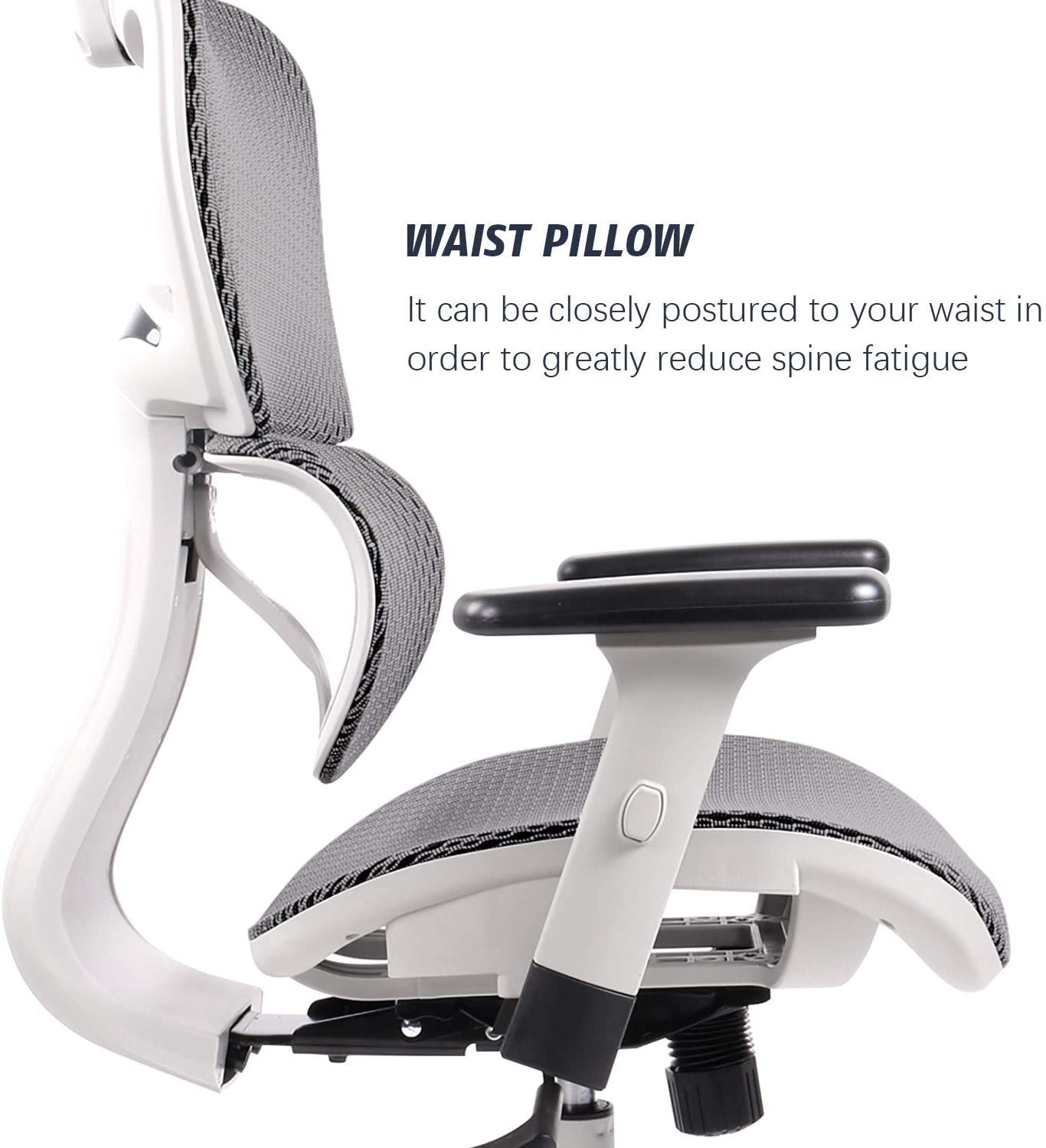 Ergonomic High Back Adjustable Office Chair-GREY