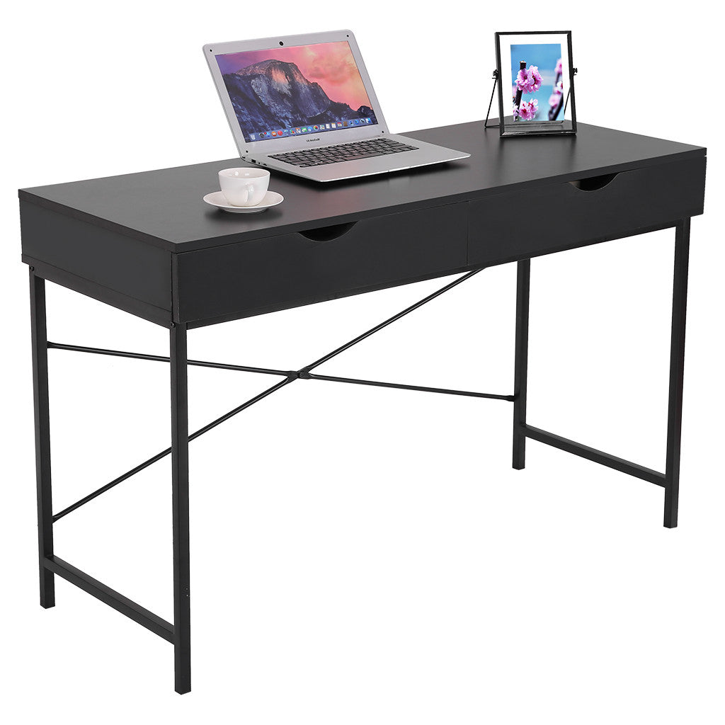 Study Computer Desk Laptop PC Table Workstation With 2 Drawers For Home Office