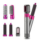 Hair Dryer Brush 5 In 1 Electric Blow Dryer Comb Hair Curling Wand Detachable Brush Kit Negative Ion Straightener Hair Curler