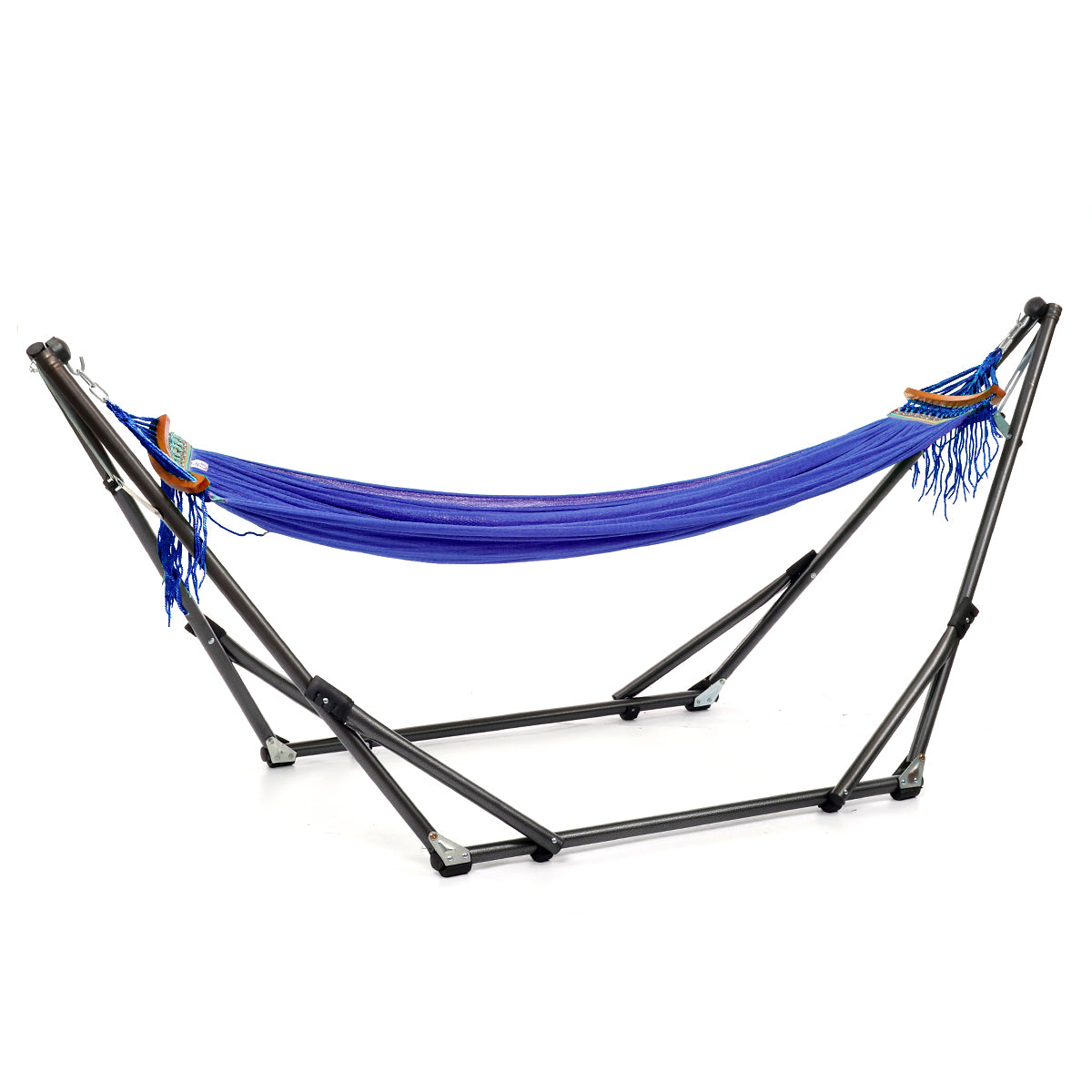 Portable Canvas Hammock Stand Portable Multifunctional Practical Outdoor Garden Swing Hammock Single Hanging Chair Bed Leisure Camping Travel