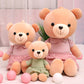 Dress up small Bear Doll plush cotton toy hug bear