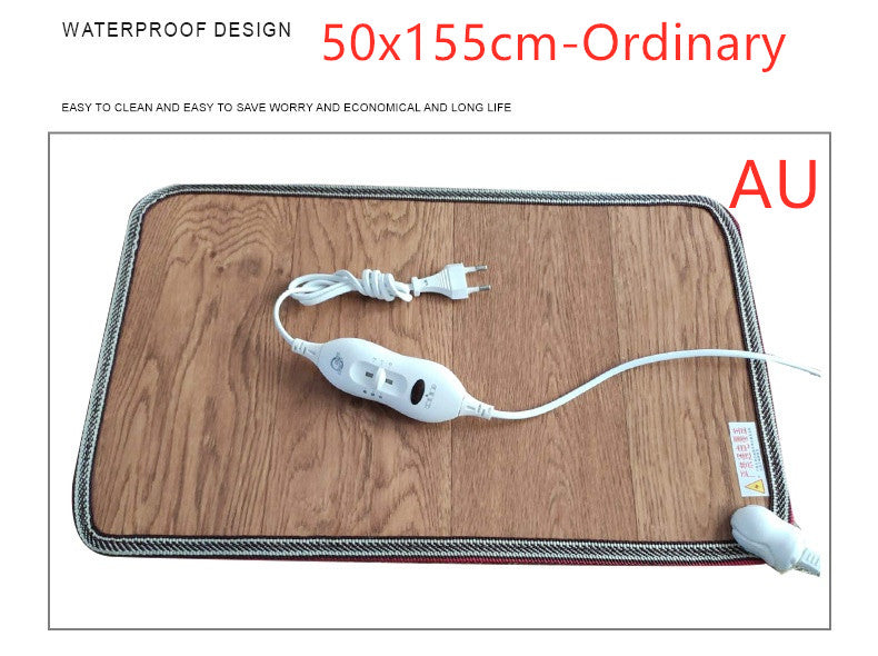 Leather Heating Foot Mat Warmer Electric Heating Pads Feet Leg Warmer Carpet Thermostat Warming Tools Home Office