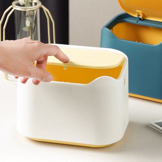 Cute mini trash can with lid