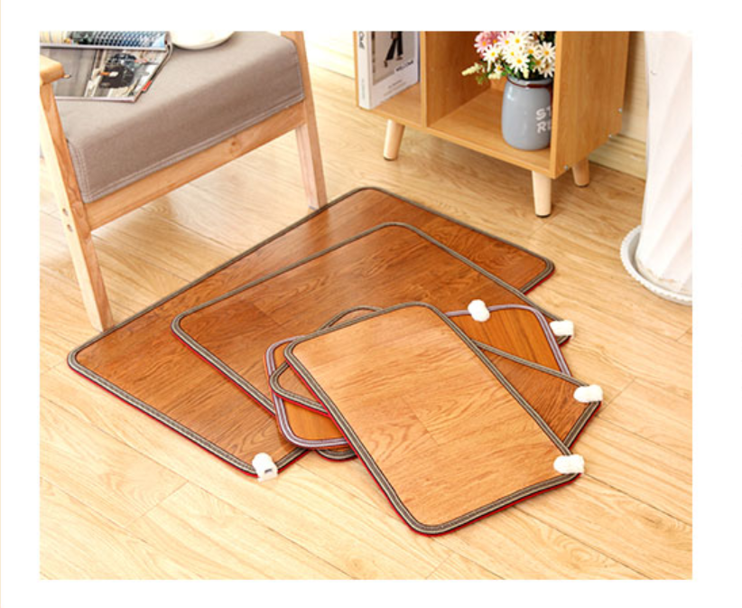 Leather Heating Foot Mat Warmer Electric Heating Pads Feet Leg Warmer Carpet Thermostat Warming Tools Home Office
