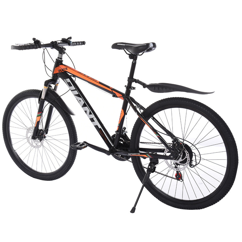 26in Bicycle 21 Speed Carbon Steel Mountain Bike Full Suspension MTB