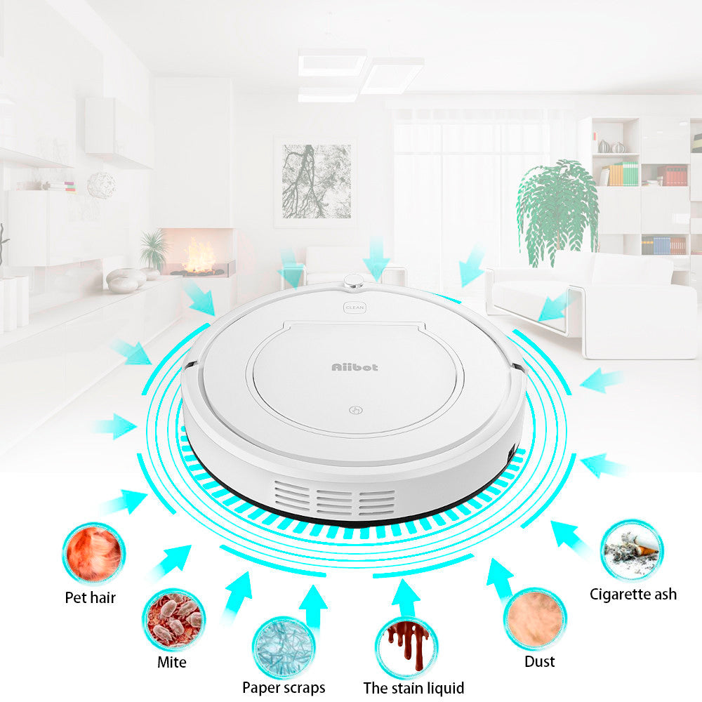 Low Noise Intelligent Vacuum Cleaner Sweeping Robot Self-refilling Four Cleaning