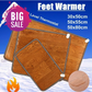 Leather Heating Foot Mat Warmer Electric Heating Pads Feet Leg Warmer Carpet Thermostat Warming Tools Home Office