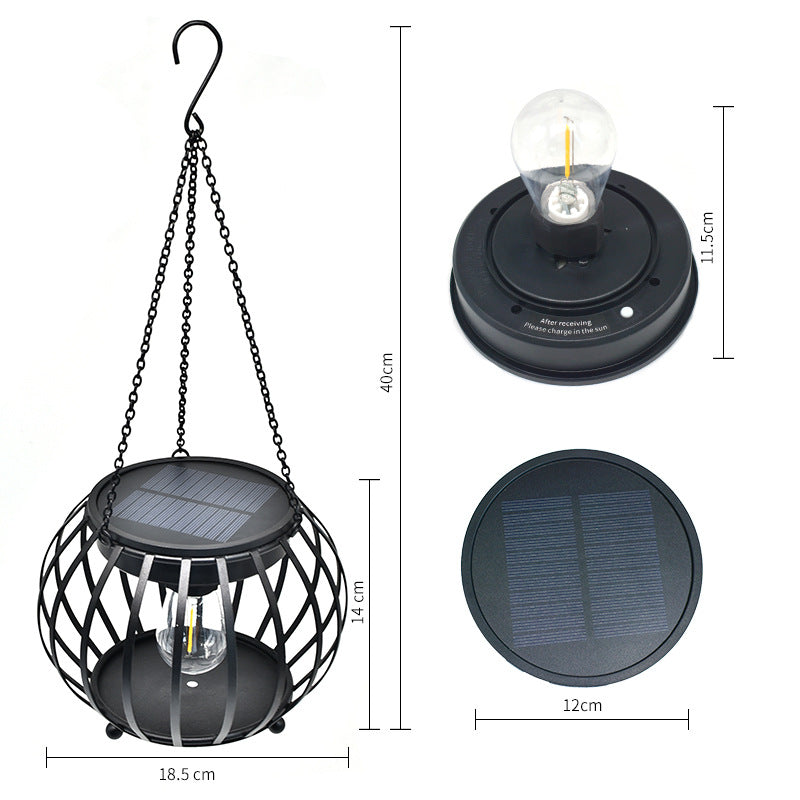 Solar pumpkin LED outdoor hanging lamp/outdoor garden courtyard villa decoration LED light