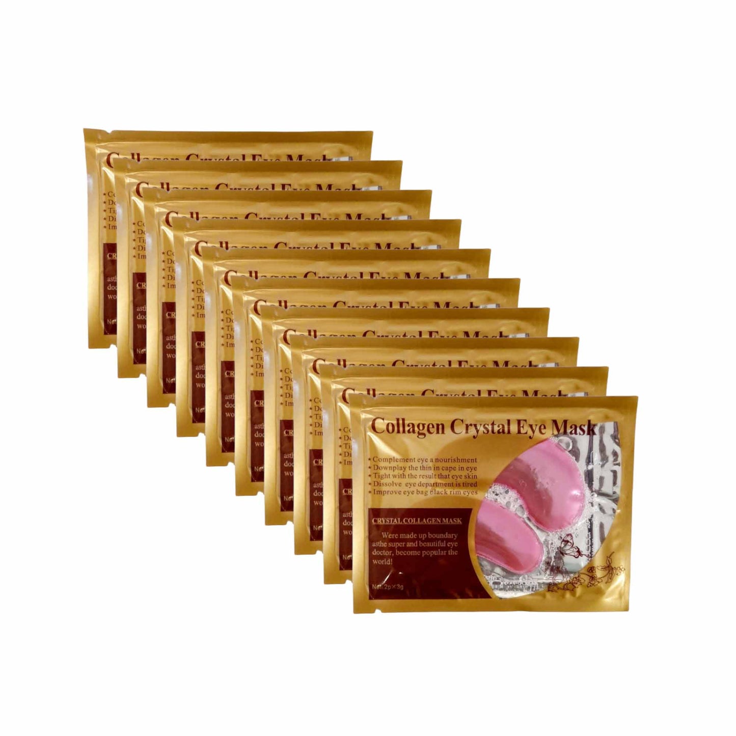 Pink Collagen Crystal Eye Mask Gel Pads Under Eye Anti Dark Circle Patches