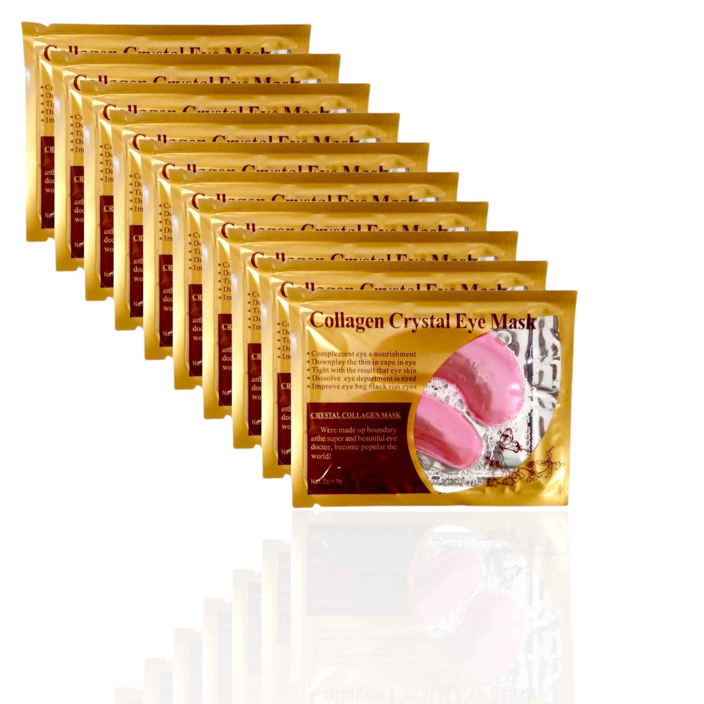 Pink Collagen Crystal Eye Mask Gel Pads Under Eye Anti Dark Circle Patches