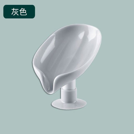 Leaf Shape Soap Box Drain Sponge Tray