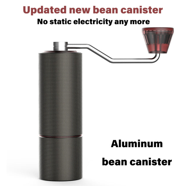 Portable High Quality Manual Coffee Hand Grinder with Double Bearing Positioning