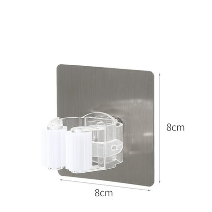 Adhesive Multi-Purpose  Wall Mounted Mop Organizing Holder