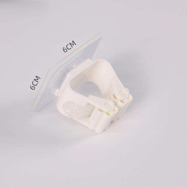 Adhesive Multi-Purpose  Wall Mounted Mop Organizing Holder